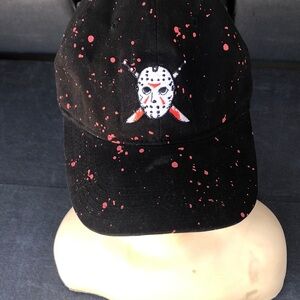 Friday the 13th Black with red splatter Baseball Cap Halloween Hat